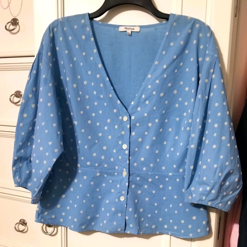 Madewell Polka Dot Top